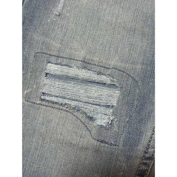 Levi's Tapered Distressed Ripped/Patched Super Flex Adjust Waist Girls 14 Jeans - Picture 13 of 16